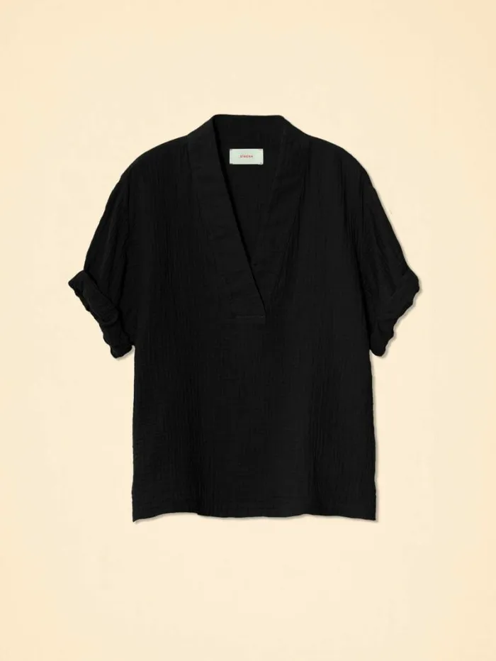 Xirena Black Avery Top Women Tops