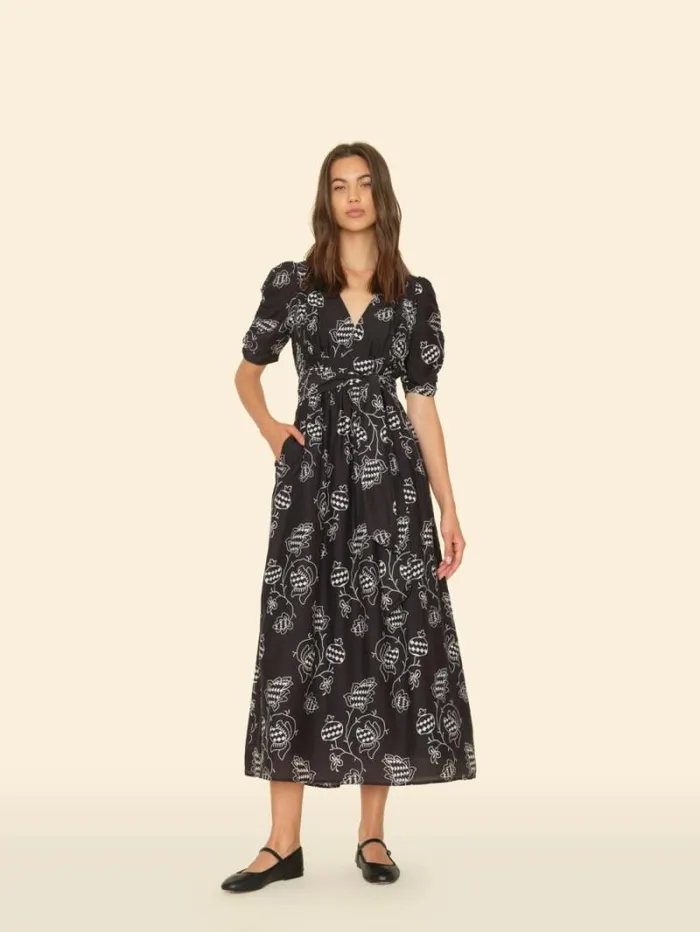 Xirena Black Pom Brinley Dress Women Dresses