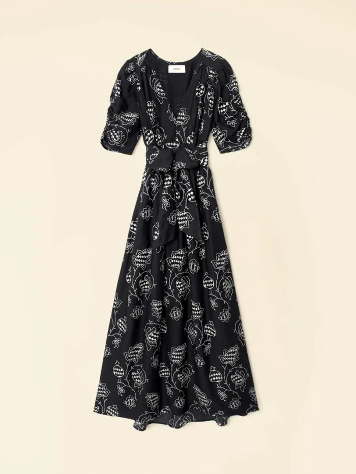 Xirena Black Pom Brinley Dress Women Dresses