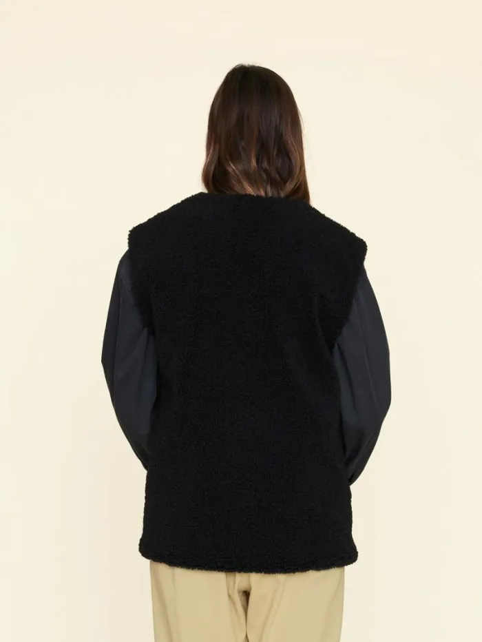 Xirena Black Thea Vest Women Sweaters and Jackets