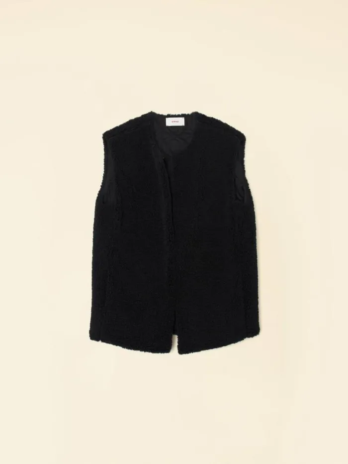 Xirena Black Thea Vest Women Sweaters and Jackets