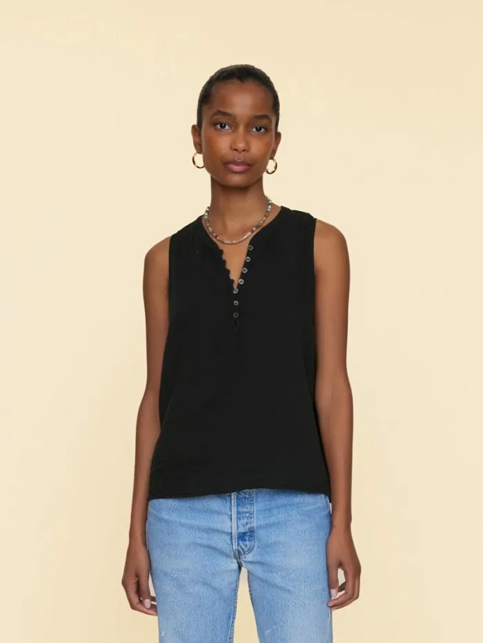 Xirena Black Tish Top Women Tops