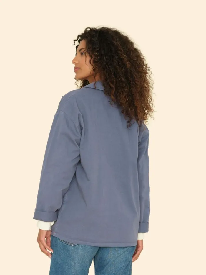 Xirena Blue Storm Perry Twill Jacket Women Sweaters and Jackets