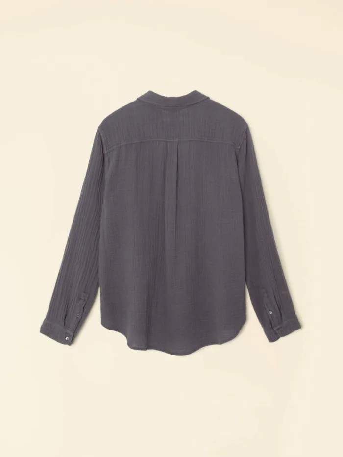 Xirena Charcoal Scout Shirt Women Shirts