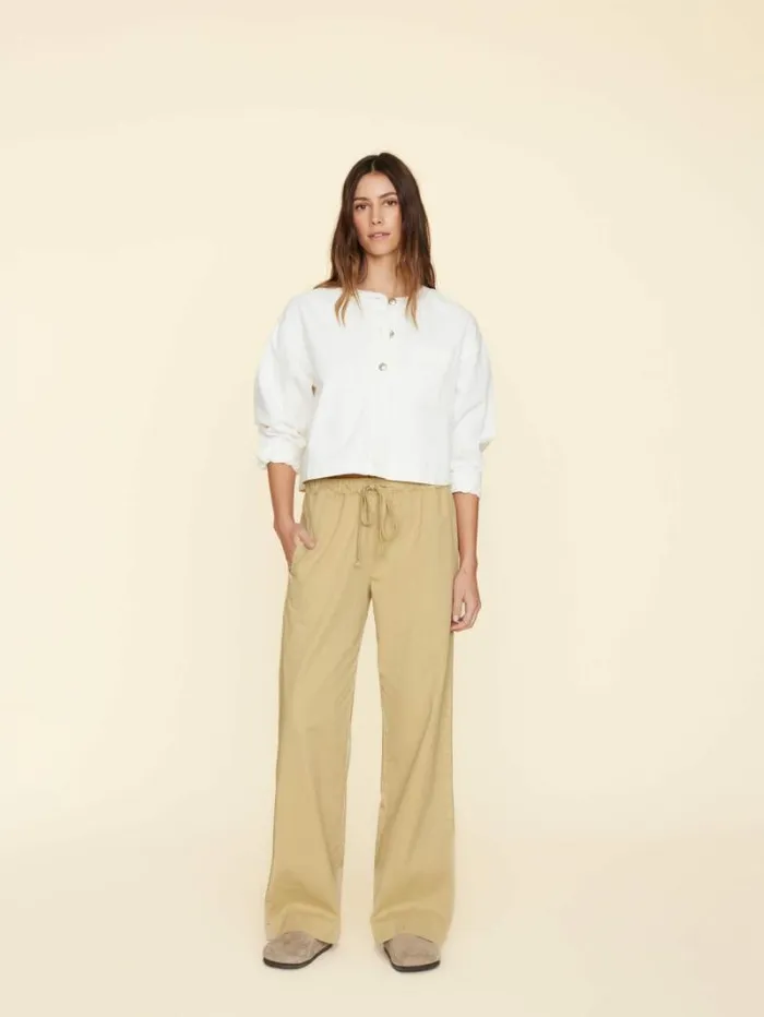 Xirena Khaki Gold Dash Twill Pant Women Pants and Jumpsuits