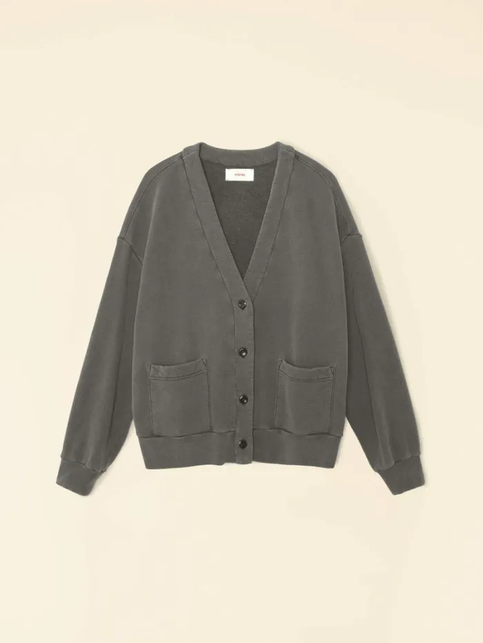 Xirena Vintage Black Benny Cardigan Women Sweats and Tees
