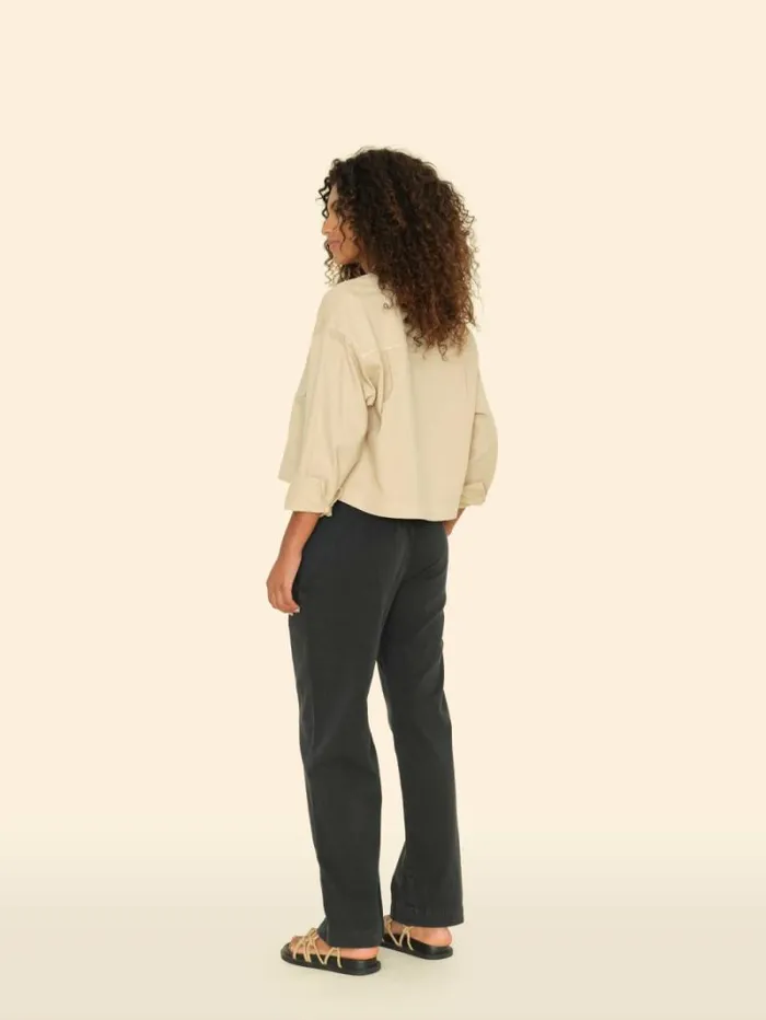 Xirena Washed Black Dash Twill Pant Women Pants and Jumpsuits