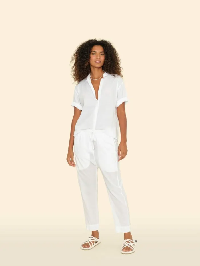 Xirena White Draper Pant Women Pants and Jumpsuits