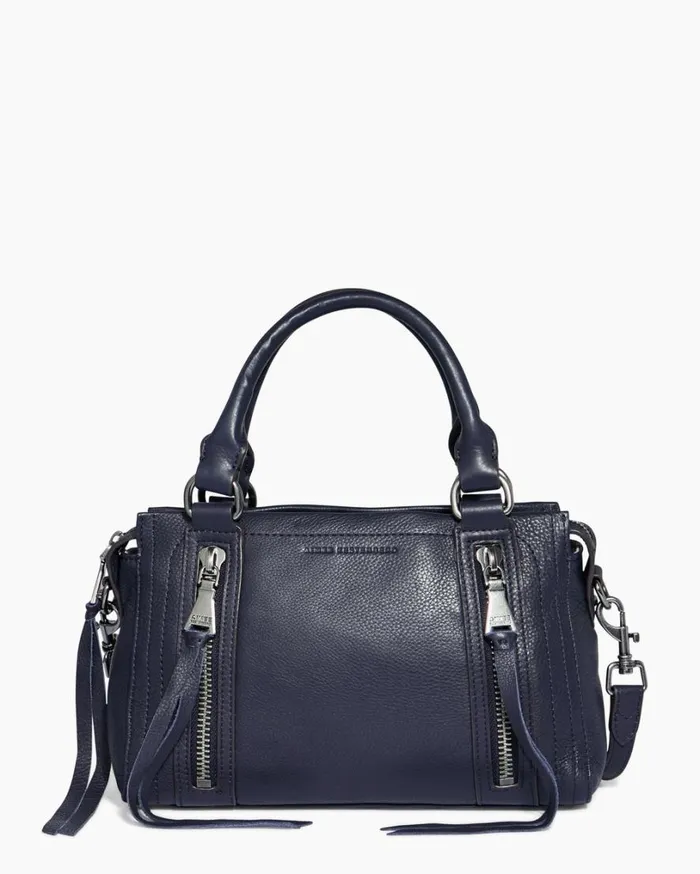 Zip Me Up Mini Satchel Ink Blue Women Aimee Kestenberg Satchels