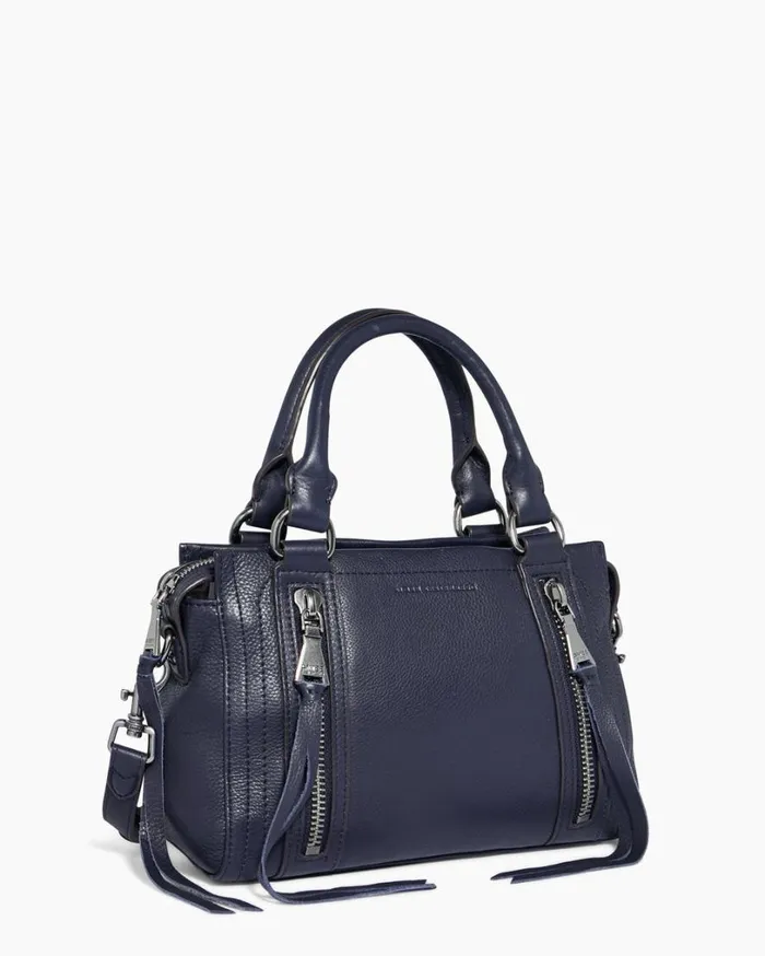 Zip Me Up Mini Satchel Ink Blue Women Aimee Kestenberg Satchels