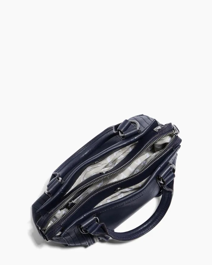 Zip Me Up Mini Satchel Ink Blue Women Aimee Kestenberg Satchels