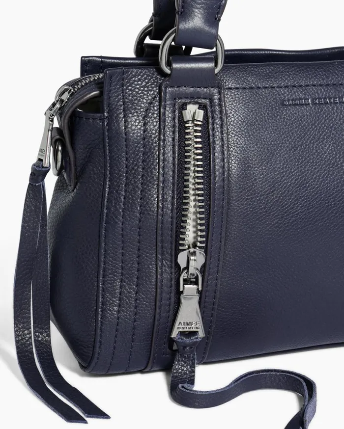 Zip Me Up Mini Satchel Ink Blue Women Aimee Kestenberg Satchels